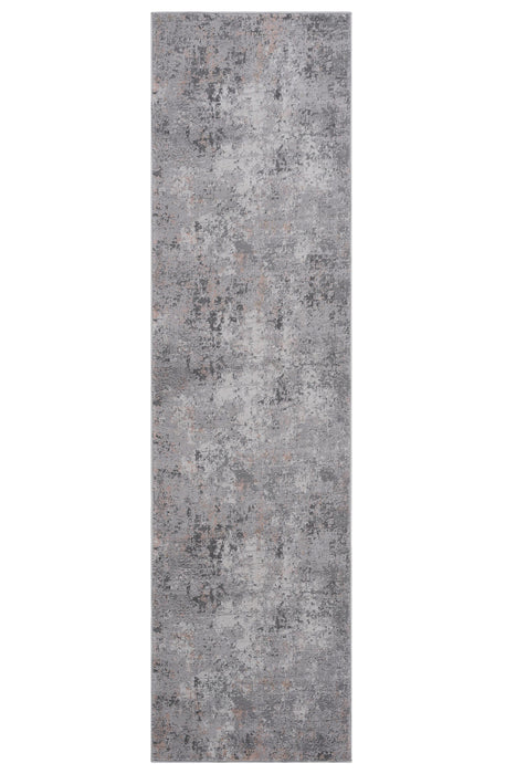 2' x 8' Abstract Non-Shedding Living Room Bedroom Dining Home Office Stylish And Stain Resistant Area Rug - Gray / Multi