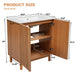 Traditional Bathroom Vanity With Ceramic Sink Hearth and Haven
