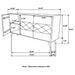 Austin - 3 Door Accent Cabinet With Tapered Legs - Natural Furniture Max
