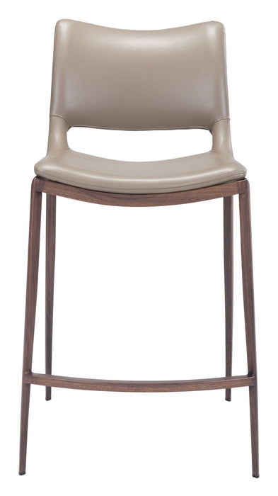 Ace - Counter Chair With Walnut Legs (Set of 2) Zuo Modern