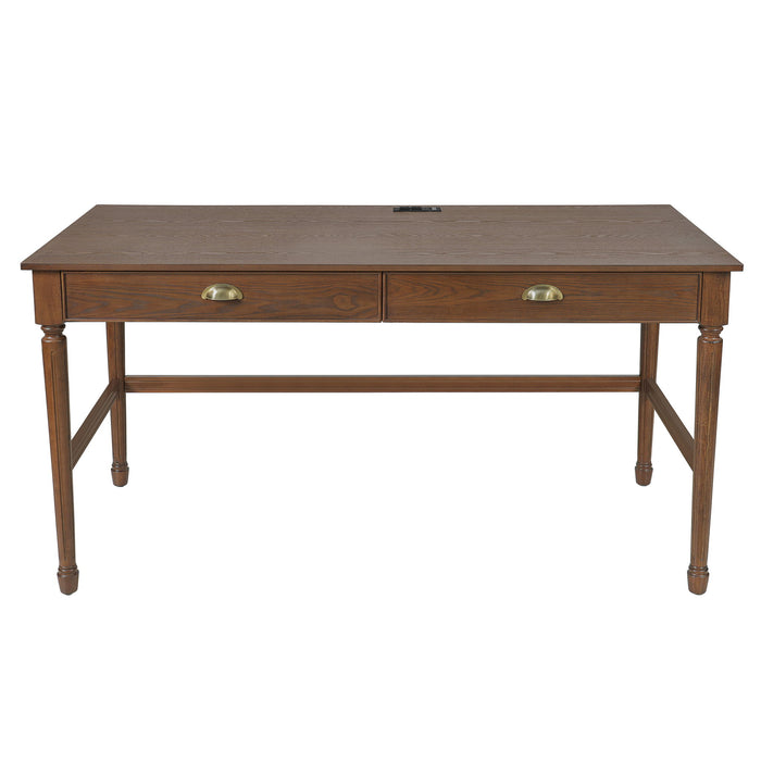 Modern Writing Desk With Drawers For Home Office Noble House