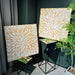 Textured Floral Canvas Wall Art, Hand Painted Thick Impasto Flower Painting (Set of 2) - Antique White Daily Nest