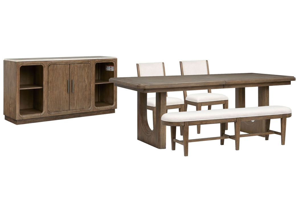 Westbourne - Extendable Trestle Dining Table Set Magnussen Furniture