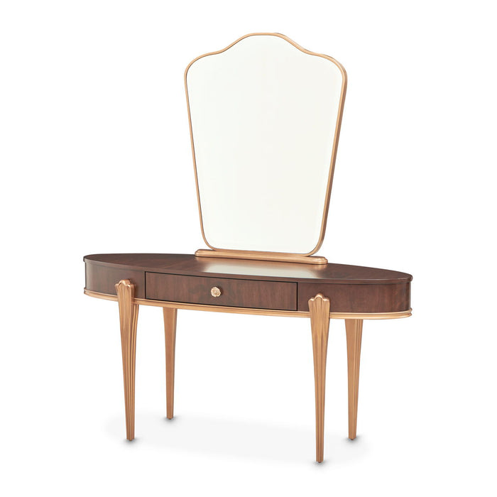 Camellia Field - Wood Vanity Desk
