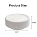 Round Fluted Coffee Table, Base & Hidden Storage - Snow White Home Essentials