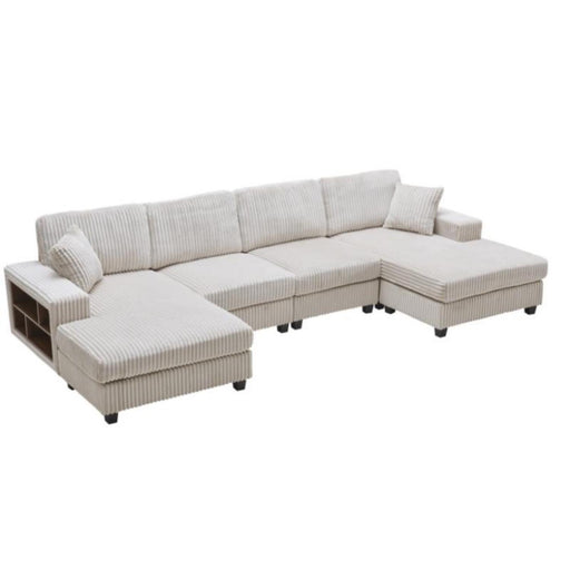 U-Shaped Convertible Sofa, 4 Seater Large Living Room Lounge Home Essentials