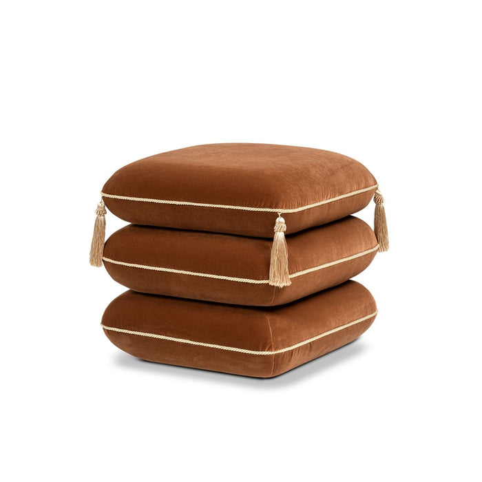 Monarch - Squared Upholstered Ottoman Jennifer Taylor Home