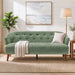 3 Seater Tufted Upholstered Couch Comfy Living Room Sofa Noble House
