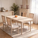 Upholstered Dining Chairs With T - Shaped Back (Set of 2) - Beige Home Essentials