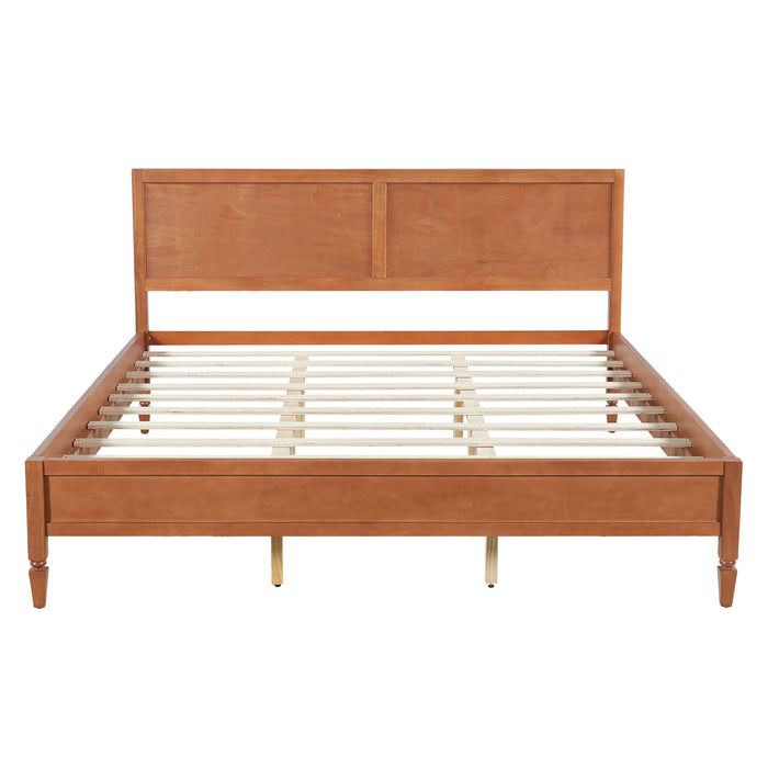 Classic Platform Bed Frame With Panel Headboard Artistry At Home