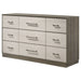 Edmondson - 9 Drawer Dresser With Hidden Jewelry Tray - Natural / Gray Furniture Max
