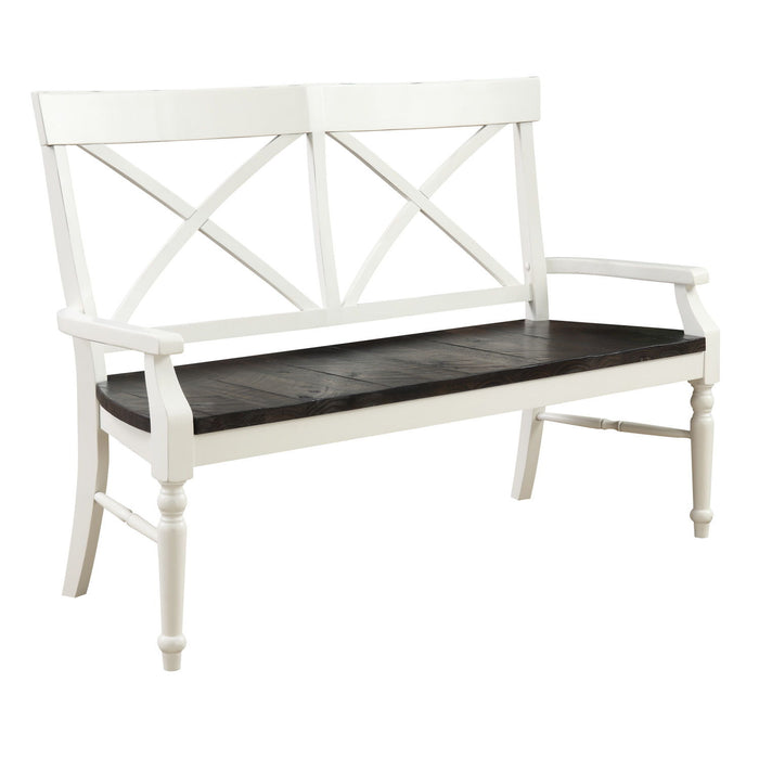 Mountina - Bench - Brown / White Emerald Home
