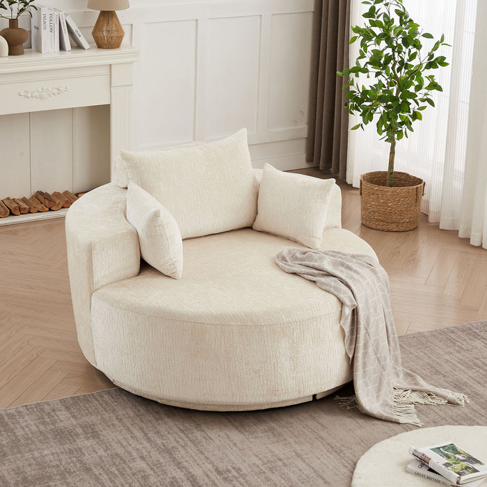 Single 360 Degree Swivel Chair For Living Room Home Essentials
