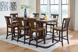 Rylandeen - Counter Height Extension Dining Table Set Signature Design by Ashley®