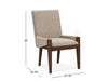 Reena - Upholstered Host Chair (Set of 2) - Rich Brown / Beige Magnussen Furniture