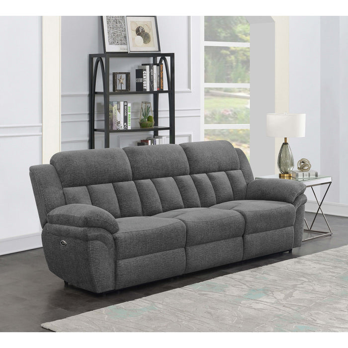 Divine - Upholstered Power Reclining Sofa - Charcoal