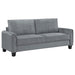 Dixon - Upholstered Sofa With Rounded Arms And Texture - Gray Furniture Max