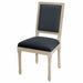 Dining Chairs With Upholstered Square Back (Set of 2) Home Essentials