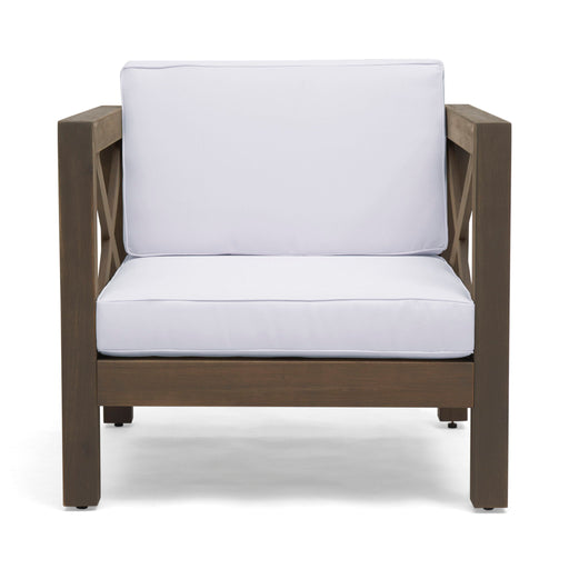 Brava - Mid - Century Modern Club Chair With Water Resistant Cushions Noble House