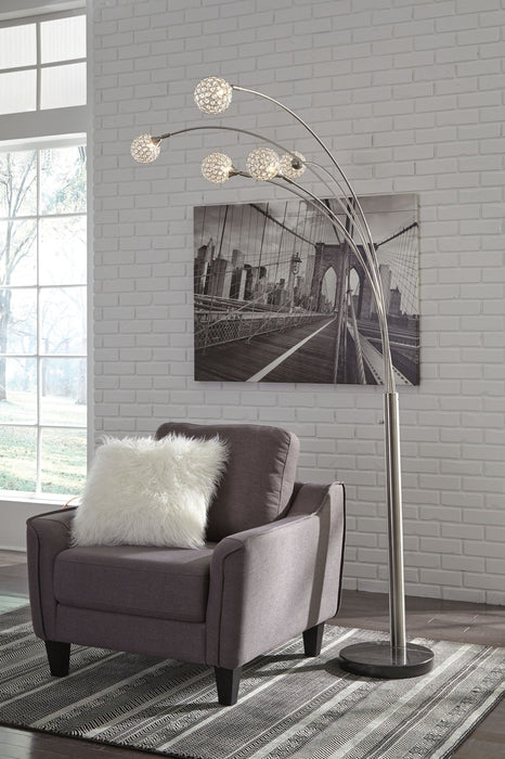 Winter - Metal Arc Lamp  - Silver Finish Signature Design by Ashley®
