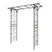Metal Garden Arch Climbing Plants Support Rose Arch Outdoor - Black Daily Nest