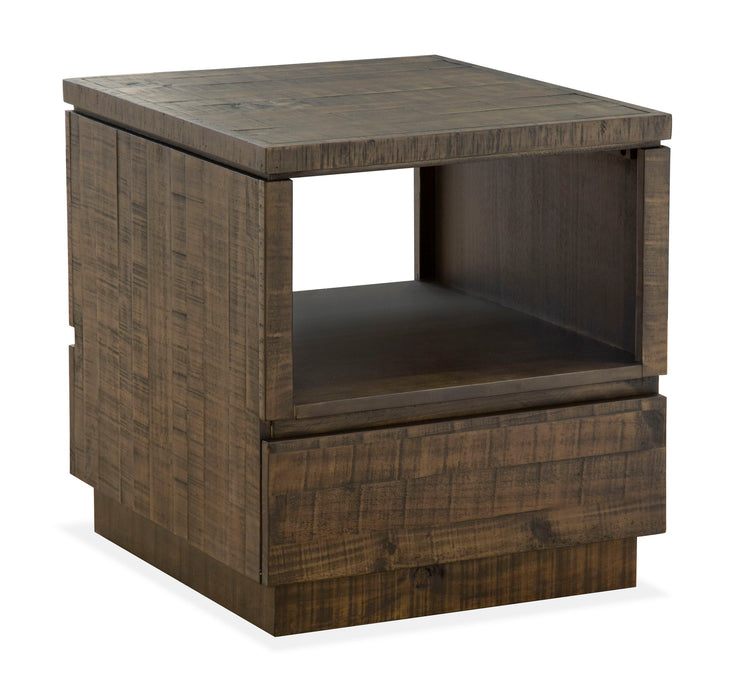 Baisden - Rectangular End Table - Tobacco Magnussen Furniture