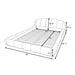 Upholstered Platform Bed Frame, Low Profile Floor Bed, No Box Spring Required Home Essentials