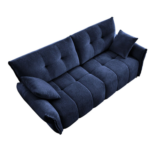 Modern Sofa & Pillows, Textured Cover, High Rebound Cushions Home Essentials