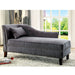 Chaise With Nailhead Trim And Plush Pillow Home Essentials