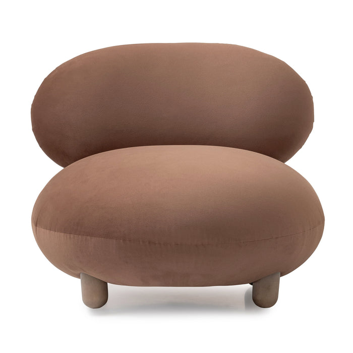 Bristol Point - Accent Chair - Fawn / Saddle Brown Michael Amini