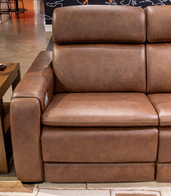 Mod Media - LAF Zero Wall Power Recliner - Saddle Signature Design by Ashley®