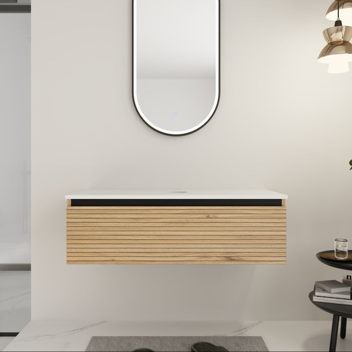 Wall Mounted Bathroom Vanity & 1 Soft Close Drawer (Excluding Sink) Home Essentials