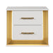 Obsession - 2 Drawer Nightstand - White Matrix Furniture Group