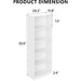 5 Tier Bookshelf Storage Cabinet With Anti-Tip Kit Home Essentials