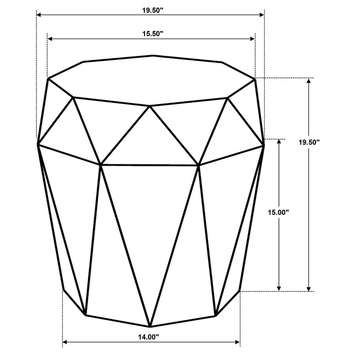 Pringle - Octagonal Side Table Furniture Max