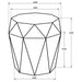 Pringle - Octagonal Side Table Furniture Max