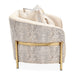 Lisbon - Loveseat - Opal / Gold Michael Amini