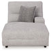 Acklen Place - Raf Power Reclining Back Chaise - Pewter Signature Design by Ashley®