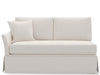 Madison - Skirted Loveseat LAF, Special Order - White Universal Furniture