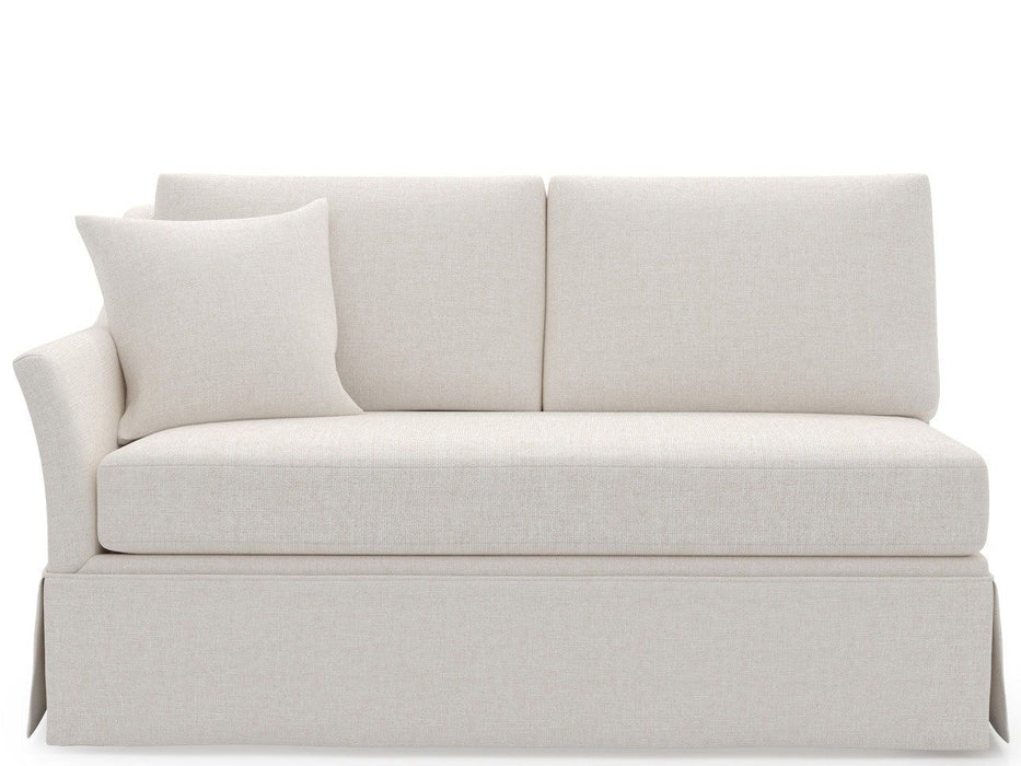 Madison - Skirted Loveseat LAF, Special Order - White Universal Furniture