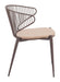 Silues - Dining Chair (Set of 2) - Taupe / Brown Zuo Modern