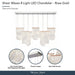 Michael Amini Lighting - Sheer Waves 8-Light Modern LED Chandelier - Chrome Michael Amini