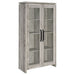 Myerson - 2 Door Tall Cabinet - Gray Furniture Max