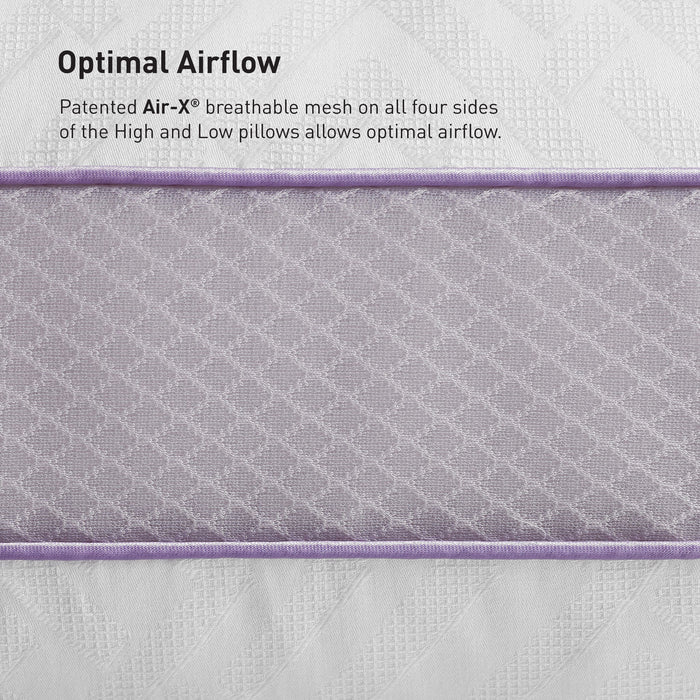 Bedgear High-Low Performance Pillow - Soft Support Pillow For Neutral Sleepers - Low Size Bedgear
