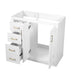 Retro Style Bathroom Vanity, 3 Drawers & Soft Closing Doors Hearth and Haven