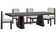 Tauren - 5 Piece Extendable Double Pedestal Dining Table Set Magnussen Furniture