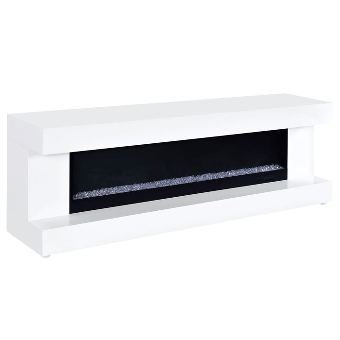 TV Stand Fireplace Console With Bluetooth Speaker Furniture Max