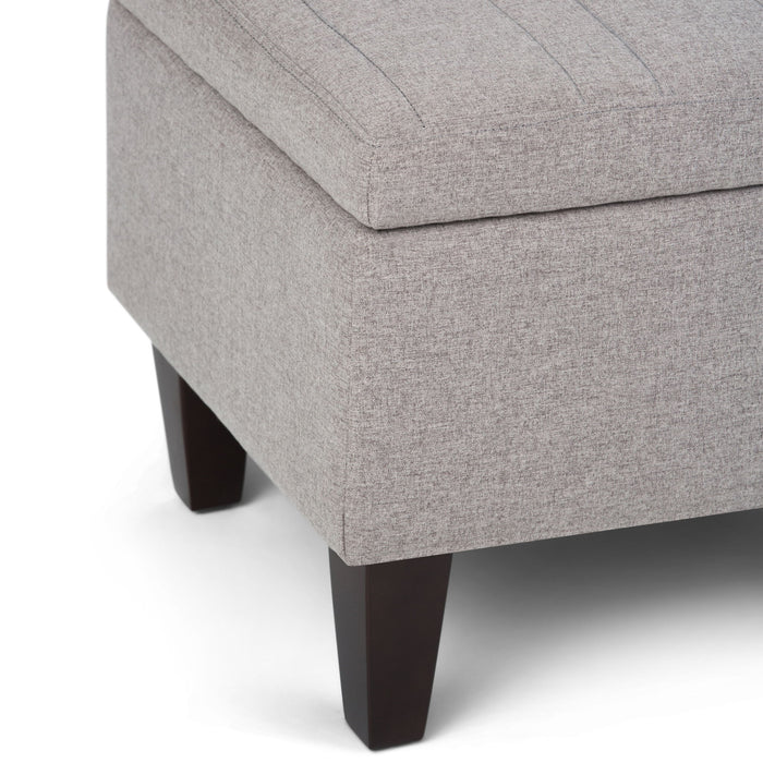 Monroe - Upholstered Storage Ottoman Simpli-Home