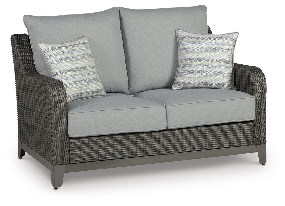 Elite Park - Loveseat w/Cushion - Gray Signature Design by Ashley®