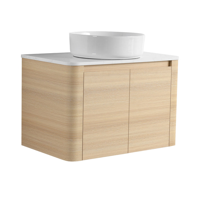 Mounted Bathroom Vanity With Art Sink & 2 Soft Close Doors Home Essentials